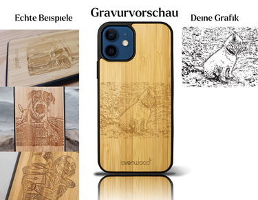 INDIVIDUELL iPhone 12 Bambus-Kunststoff
